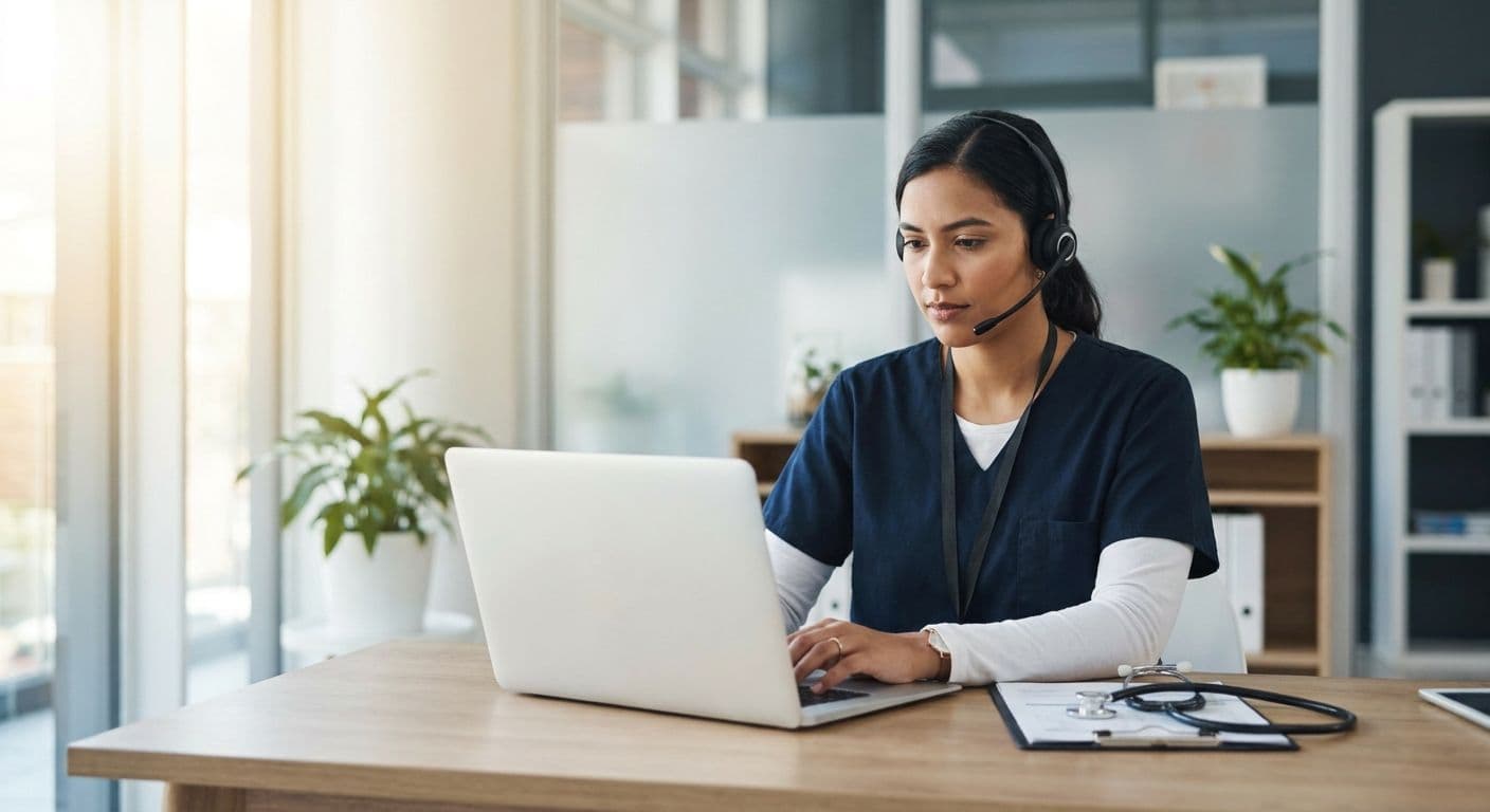 Medical scribe documenting clinical notes — virtual scribe vs AI scribe