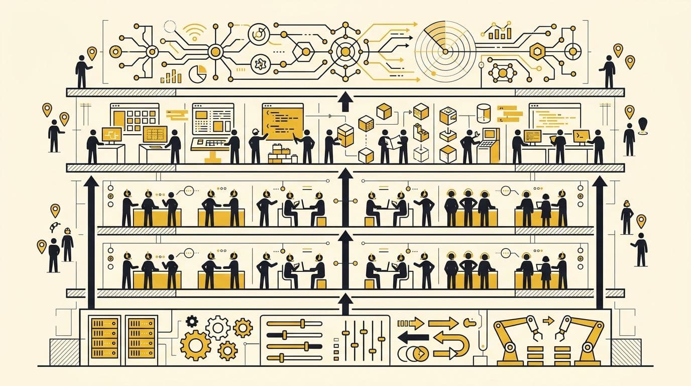The Distributed Technology Team Blueprint: Designing Support, Engineering, IoT and AI Layers as One Organisation